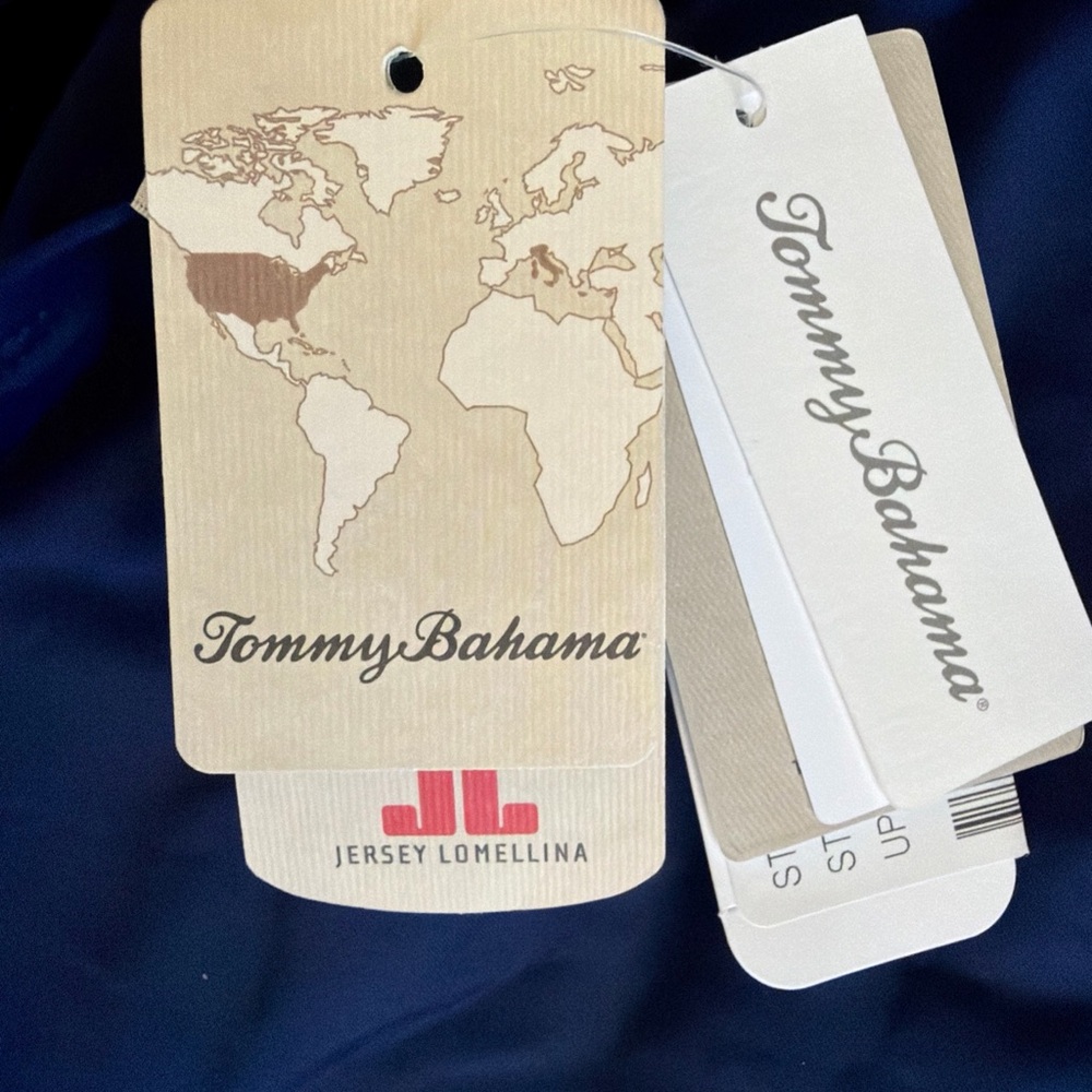 Tommy Bahama Navy Swimsuit - Picture 5 of 11